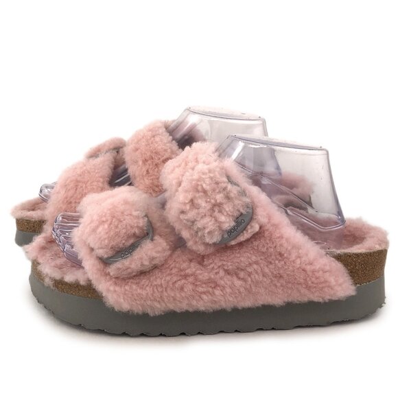 Papillio Arizona Big Buckle Shearling Sandals - Picture 2 of 13